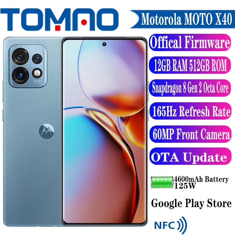 Botsing Nauwkeurig Lucht Original Official New Motorola Moto X40 5g Smartphone Snapdragon 8 Gen 2  Octa Core 4600mah 125w 6.7" 165hz 50mp Rear Camera Nfc - Mobile Phones -  AliExpress