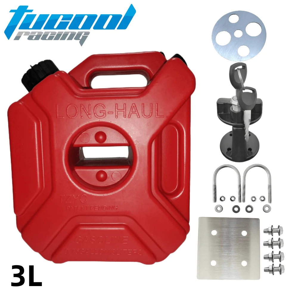 3LLiterFuelTank075GallonJerryCanPlasticSparePetrolTanks