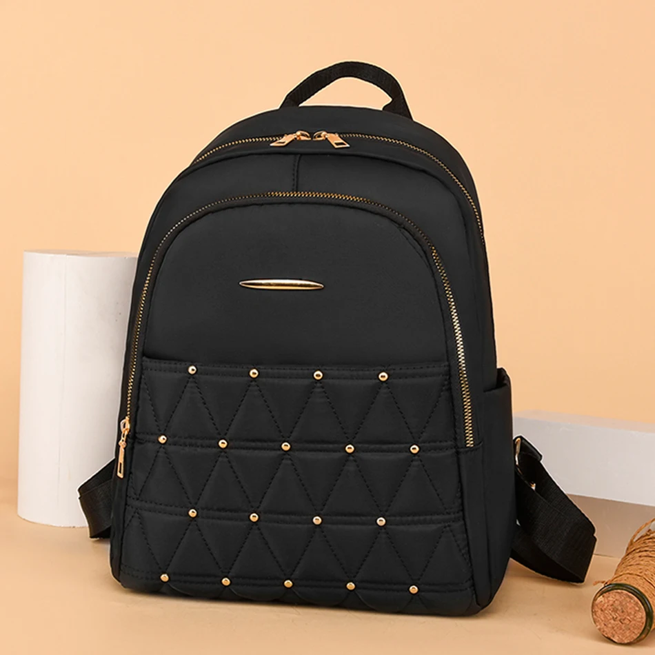 Backpack Diamond Design Design Ladies Backpack Travel Rucksack