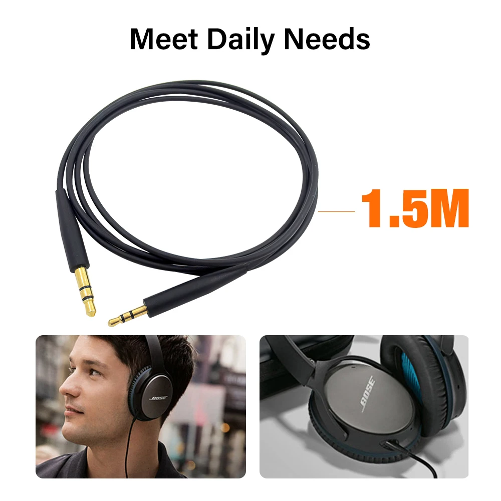 Premium Headphone Audio Cable - 3.5mm to 2.5mm Portable Pair Recording Cable