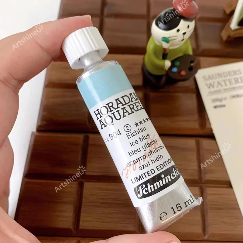 Schmincke Watercolor Paint Sub-pack Tube Pigment 904 Ice Blue 990 Ocean Gray