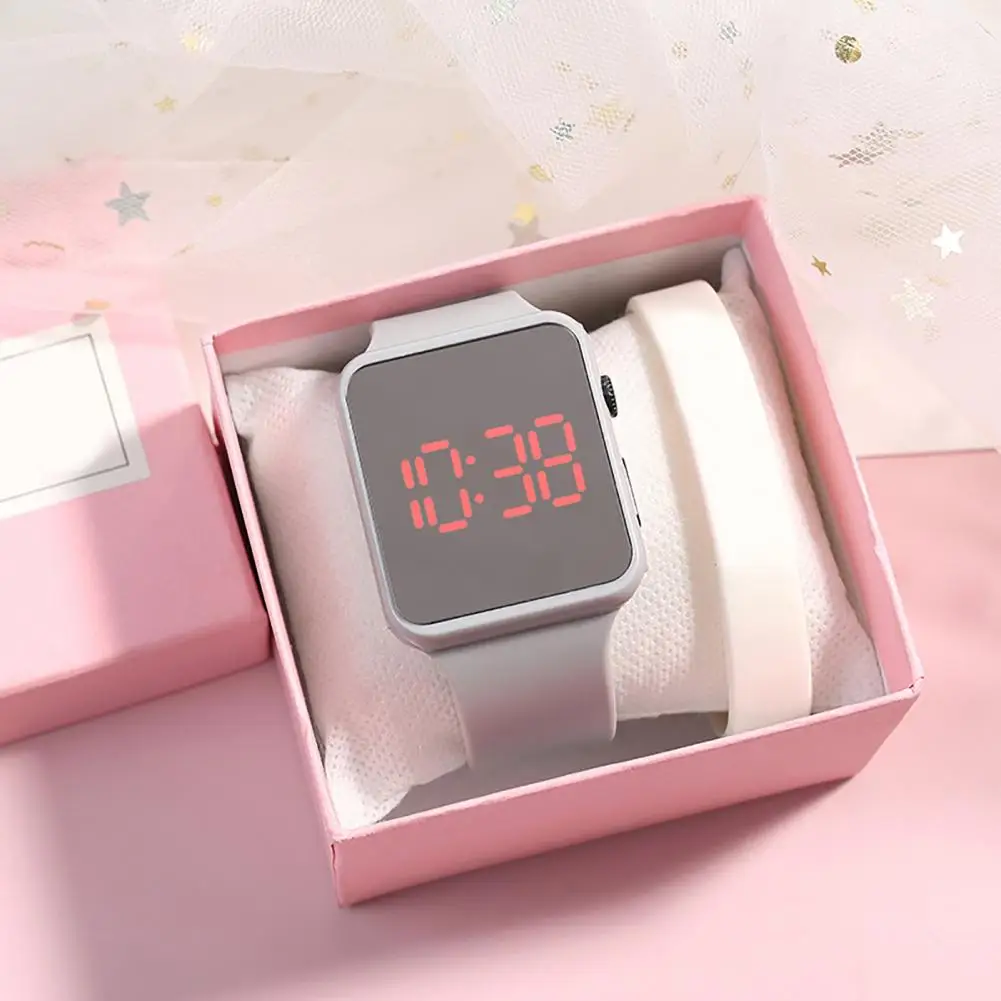 High-Precision ABS LED Stylish Digital Watch Child Wrist Clock Decor for School