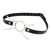 Oraler Fixierungsring, verstellbar, PU-Leder, Flirten, Sexspielzeug, O-Ring, offener Mund, Knebel, Sexspielzeug, Paare, Rollenspiel, BDSM, Bondage, sexuell 3