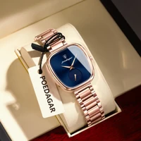 POEDAGAR Fashion Elegant Ladies Wristwatch Waterproof Stainless Steel Women's Quartz Watches Unique High Quality Watch For Woman