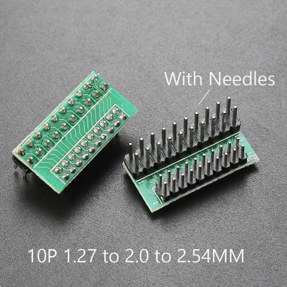 Risegun 10er-Pack Adapterplatine – 1,27/2,0/2,54 Mm, 12-polig, 3-reihig, 36 Löcher – Für Funkmodule & DIY