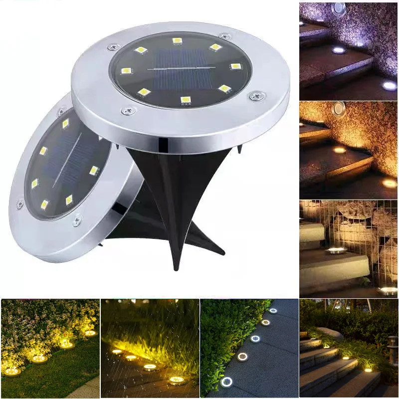 Solar Light 4pcs LED Solar Lawn Light Fairy Outdoor Powered Buried Street Lamp Garden Villa Pathway Patio Decoration solar lights solar wall lamp solar led lights solar ground lights lawn lamp garden lighting