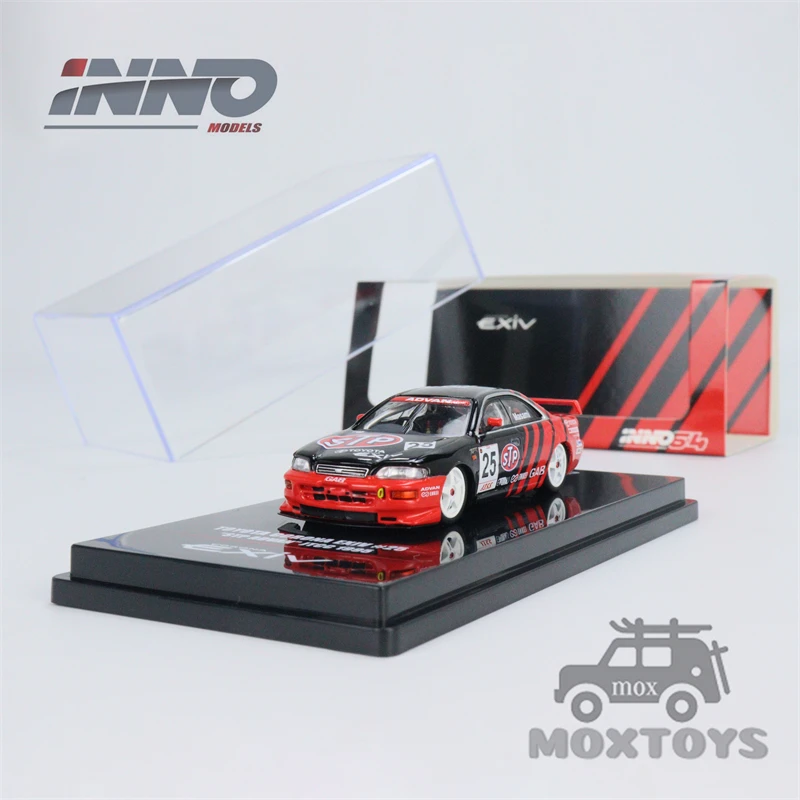 

Inno 1:64 toyota corona exiv #25 "stp advan" jtcc 1995 Collection of die-cast alloy car decoration model toys