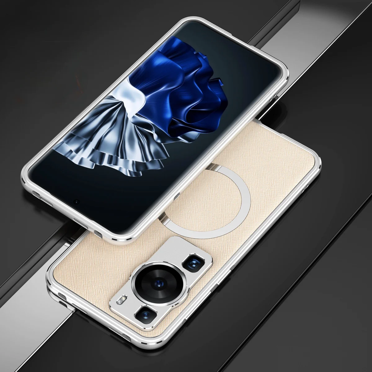 

Dropshipping Matching Colors Aluminum Metal Bumper For Huawei P60 Pro P60Pro Lock Screw Cover CASE Carmera+Frame Protector