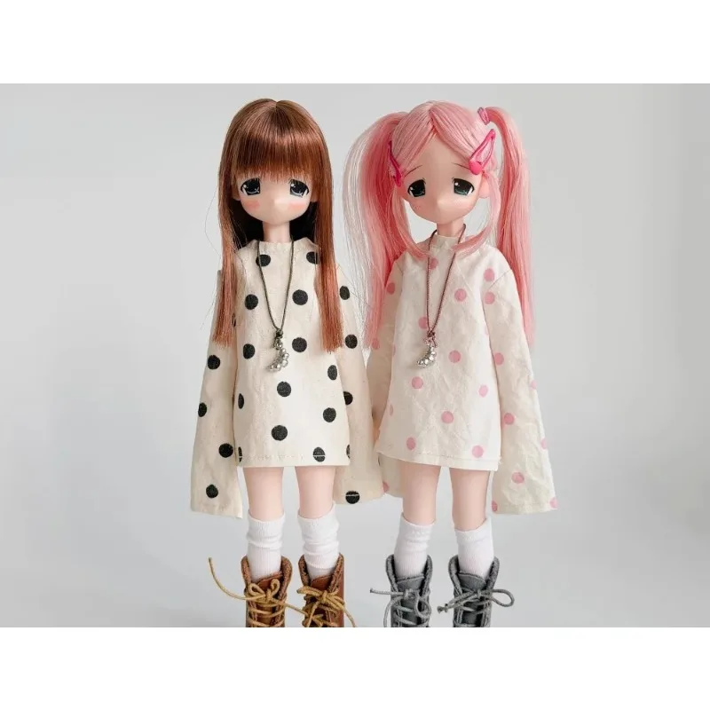 【Ohne Figur】Handgefertigte weibliche Puppenkleidung mit Spitzenbändern und Volantrock für Azone Ob22 Blythe Actionfigur-Modell