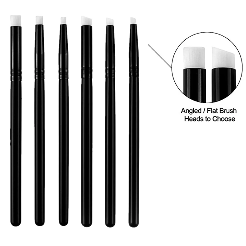 4mm/6mm/8mm Flat /Angled Mini Detailed Blending Brushes 1