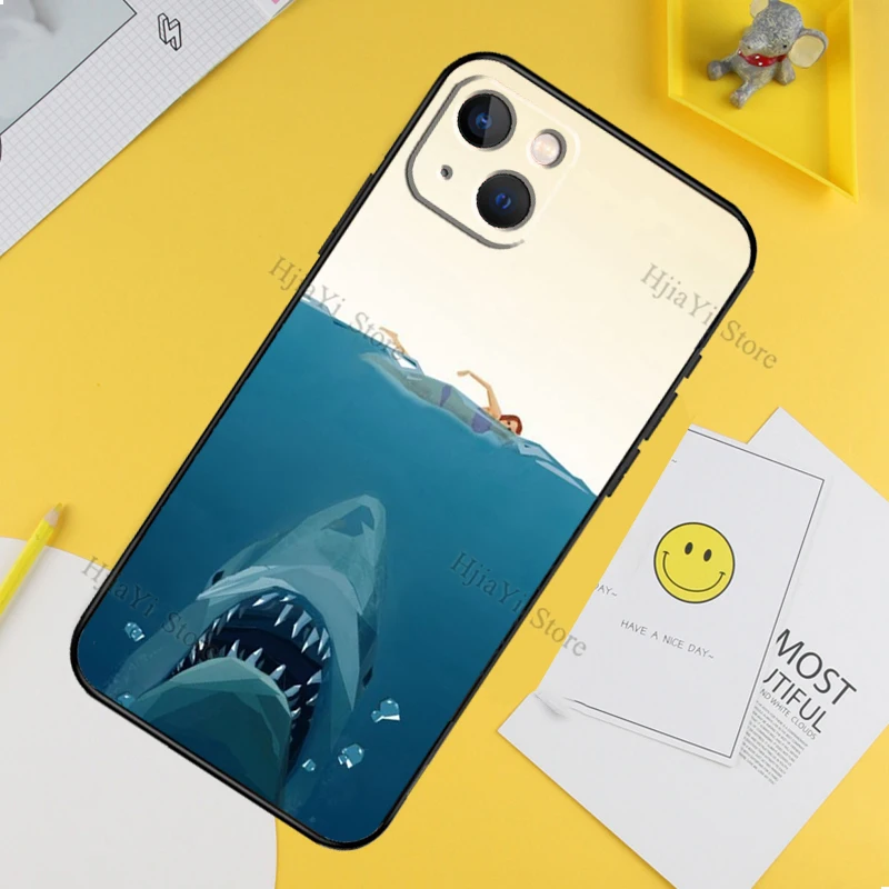 Classic Jaws Movie Poster Silicone Phone Case
