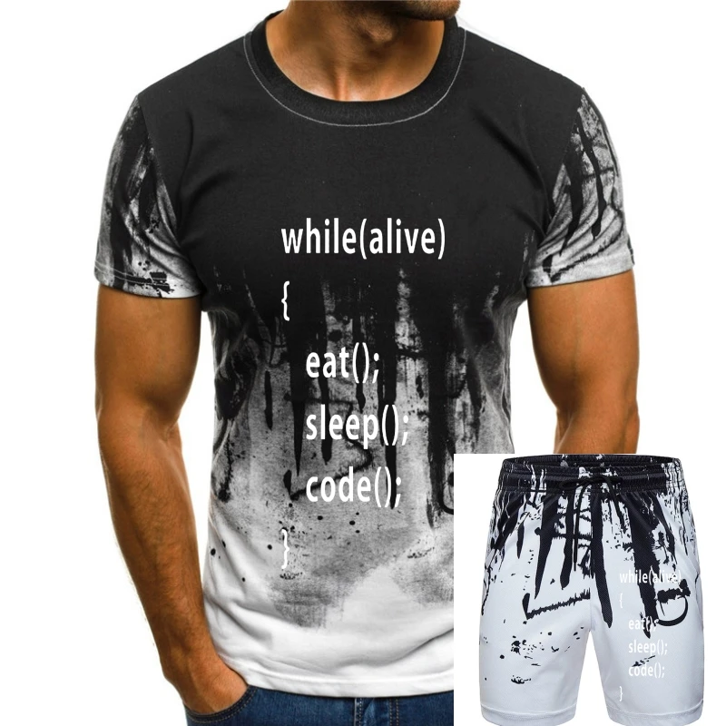 

Men t shirt Computer Program Programming Eat Sleep Code Fashion s t-shirt novelty tshirt women