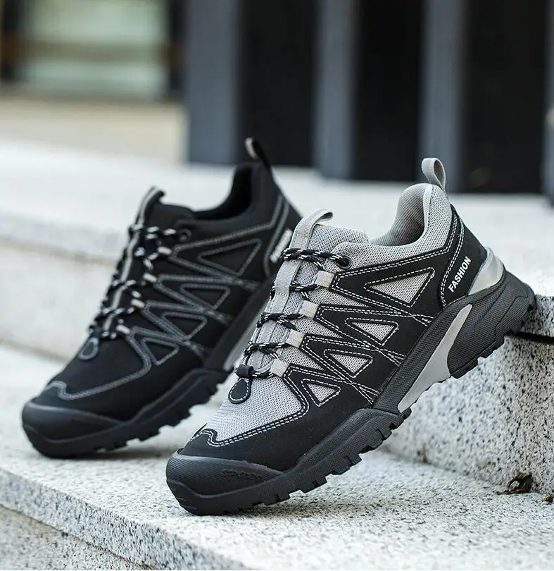 High-end Men's Steel Toe Safety Shoes Puncture-proof Work Boots_voghion.com