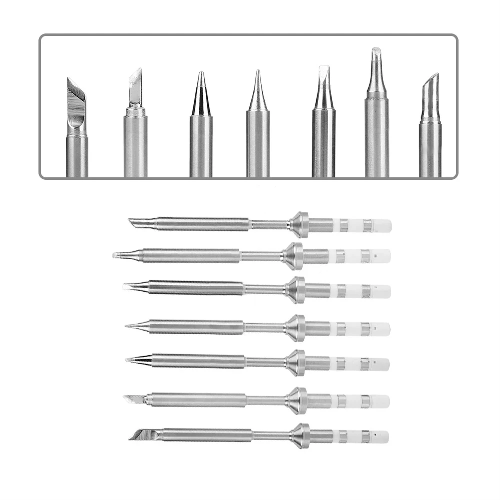 Mini Stainless Steel Soldering Iron Tips Replacement for TS100 7 Types soldering iron soldering iron tips solder iron kit
