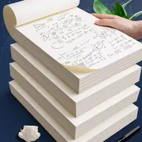 40/100 Sheets A4 B5 Draft Paper Horizontal Line Blank Arithmetic Paper Student Painting School Art Stationery Calculation Paper 2