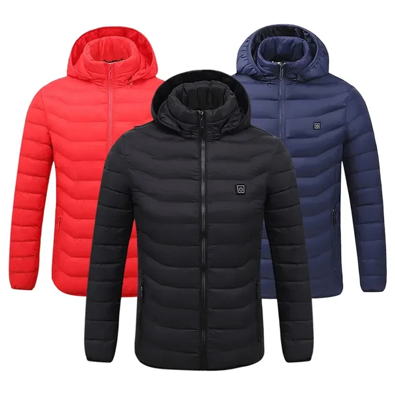 Electric Heating Jacket Rechargeable Electric Heating Jacket Windproof Four Control 21 Zone Heating Suitable for Outdoor Camping 5