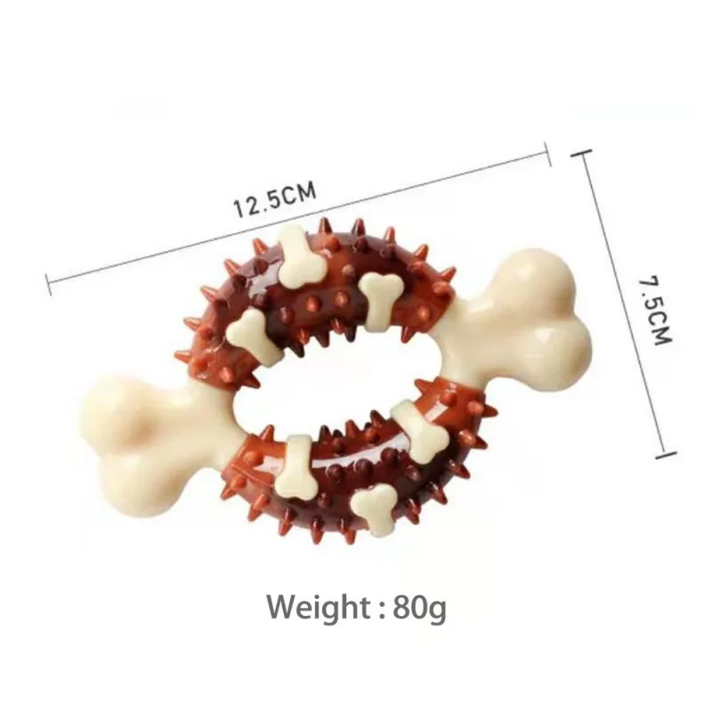 Pet Toy Ring Cleaning Teeth Bones Dogs Bones Toys For Pet Puppy Supplies Pets Chewing Toy Snack Food Treats images - 6