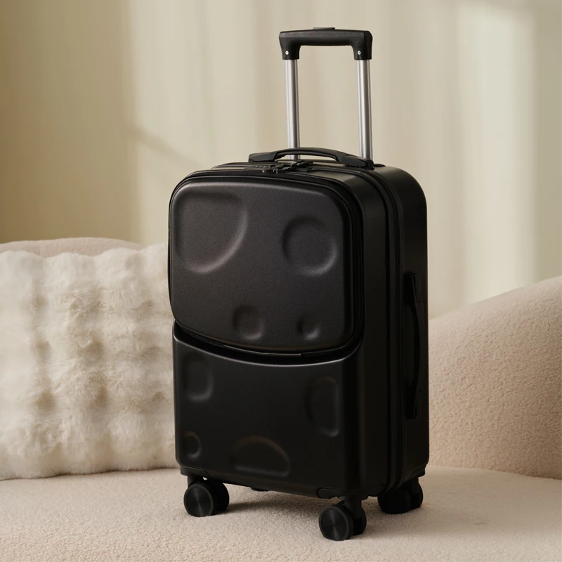 Handbagage koffer met frontopening usb-poort en bekerhouder_voghion.com