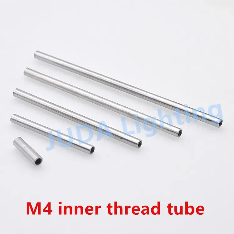 Metric inner tooth connecting tube connecting screw rod M4 inner tooth tube pipe M4 thread straight tube lighting accessories