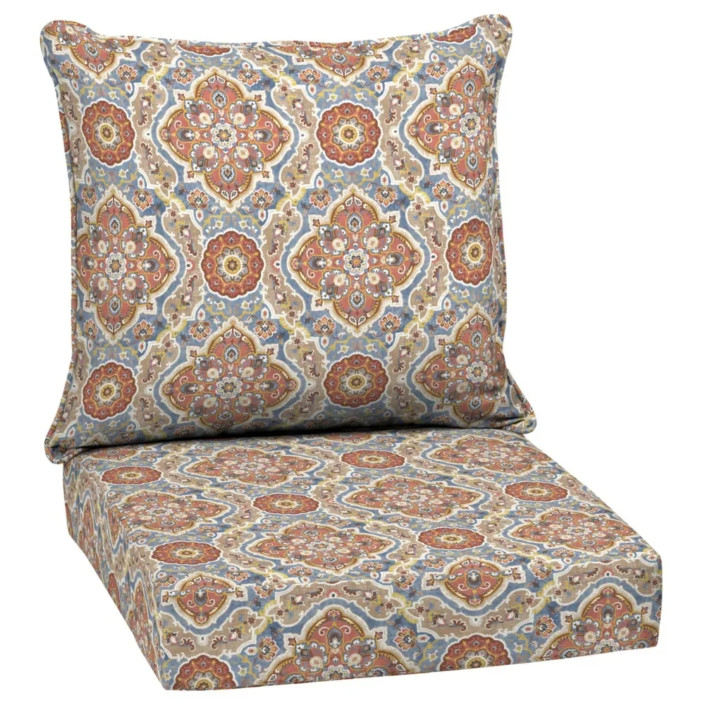

Outdoor Deep Seat Cushion Set, Water Repellant, Fade Resistant, Deep Seat Bottom and Back Cushion for Chair, Sofa, 24 x 24
