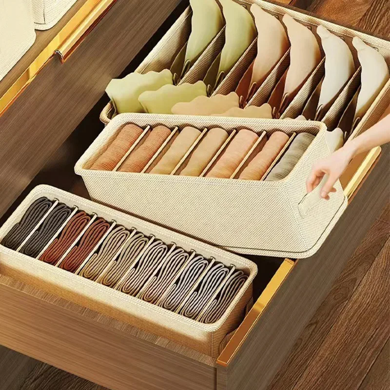 Bedroom Cabinet Drawer Organizer Bra Socks Underwear Organizer Box Closet Clothes Organizer Wardrobe Clothing Storage Organizers