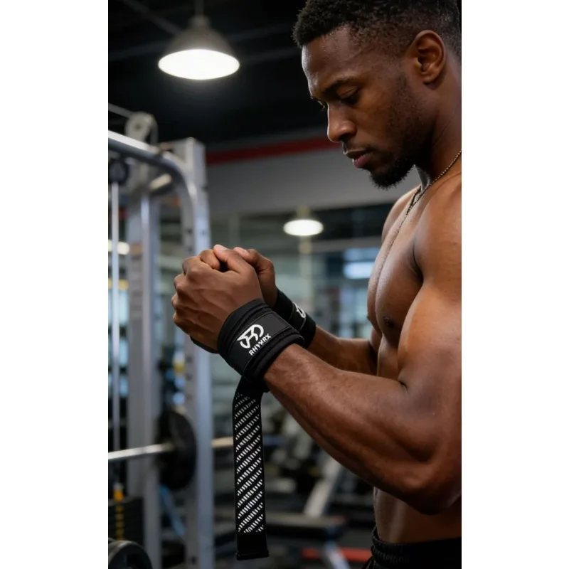 Weightlifting Straps For Strength Training Adjustable Gym Grip_voghion.com