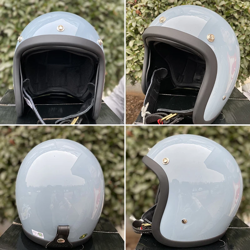 Fiberglass Motorcycle Helmet | Open Motorcycle Helmet | Fiberglass Face Helmet Vespa - - Aliexpress