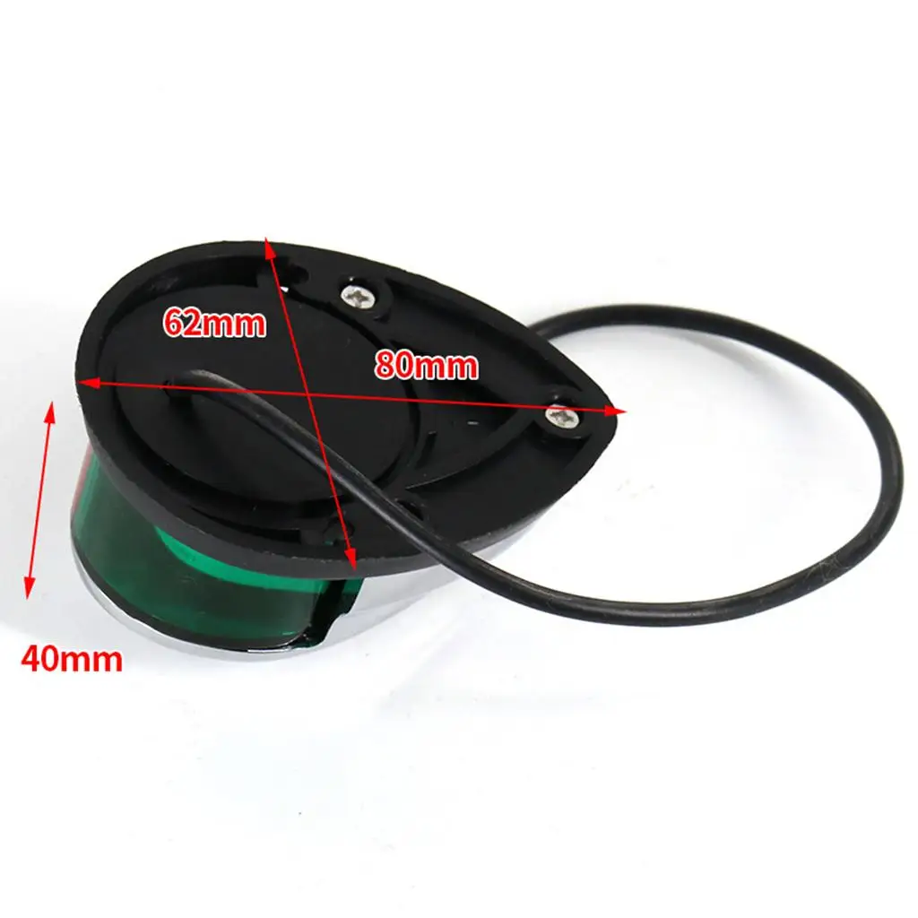 

LED Boat Navigation Light Bow Sailing Mount for 3W