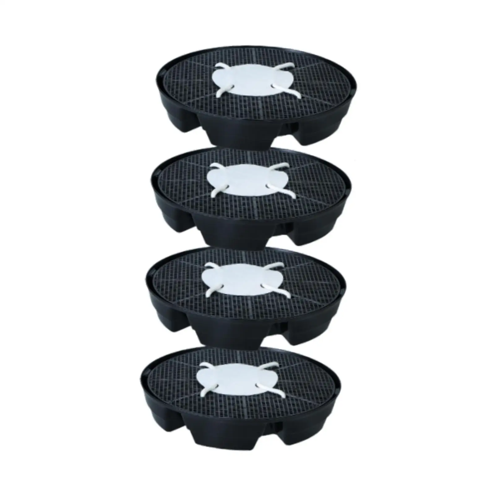 4x Self Watering Pot Base Set Automatic Watering Planter Balcony Gardening Plant Tray Fabric Pot Base Unique No Accumulation
