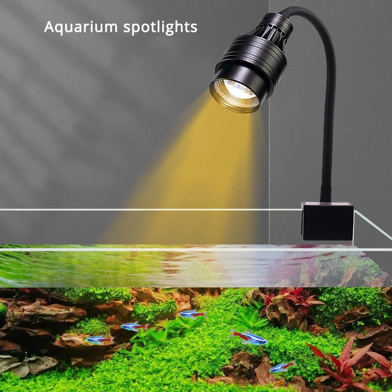 Aquarium Spotlighting Small Planted Fish Tank Led Turtle Light for Aquatic Turtles Adjustable Focus Spotlights Aquatic Lamp led lamp aquarium light aquarium lamp