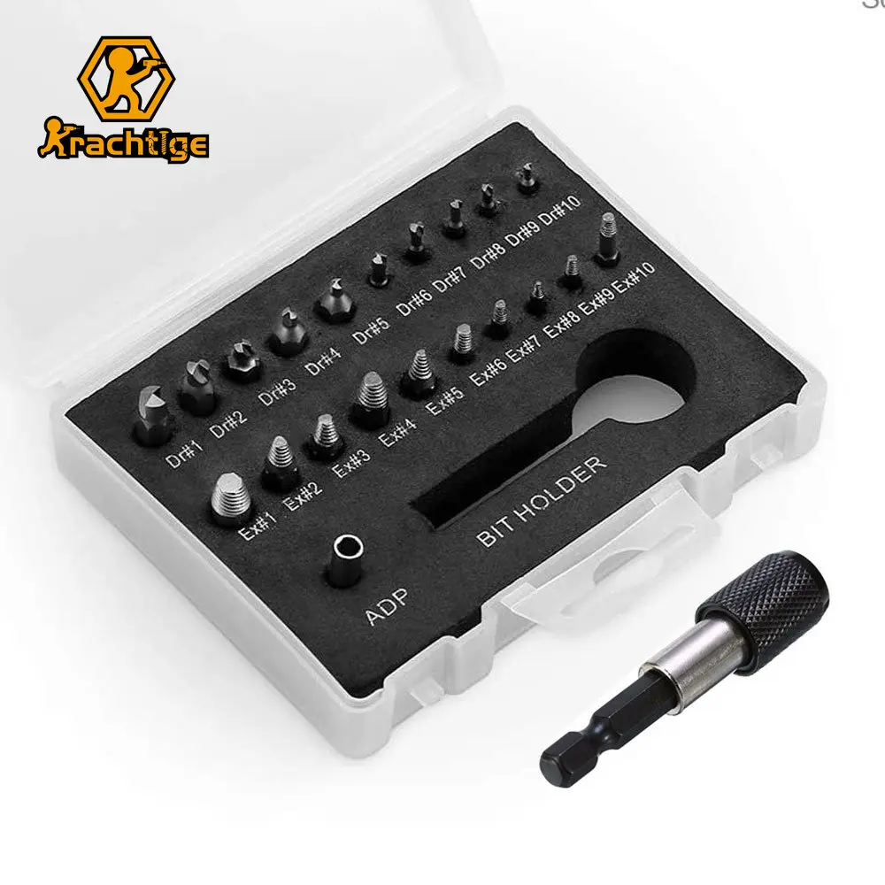 Krachtige 22Pcs/33Pcs Extractor Screwdriver Remover Set Disassemble Screws Bolt Stud Slip Teeth Damaged Demolish Stripped Tools disassemble screws bolt stud slip teeth damaged demolish stripped tools 22pcs 33pcs extractor screwdriver remover set