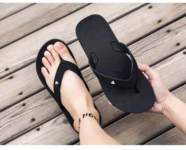 WEH Men Slippers Summer Outdoor Cool Slides Male Couple Beach Sandals  Fashion House Shoes Non-slip Floor Flip Flop for men - AliExpress