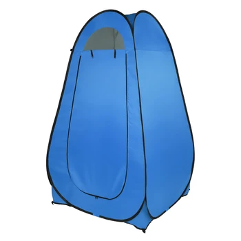 1-2 Person Portable Pop Up Toilet Shower Tent Changing Room Dressing Tent Camping Shelter Blue 3