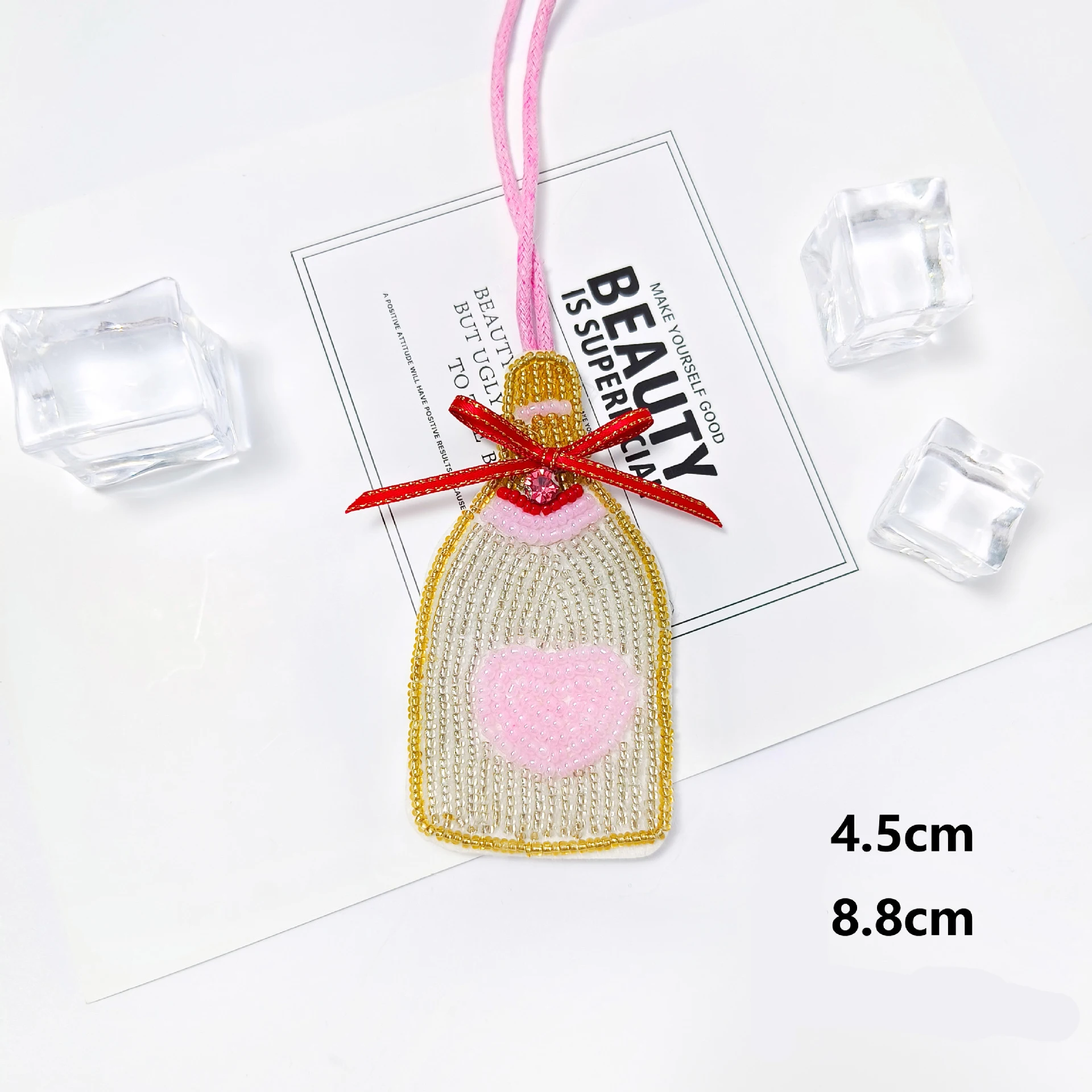 Handmade Keychain Cute Flower Pendant Keychain Keychain Beads Pendant Lightweight For Headbands Schoolbag Bouquets