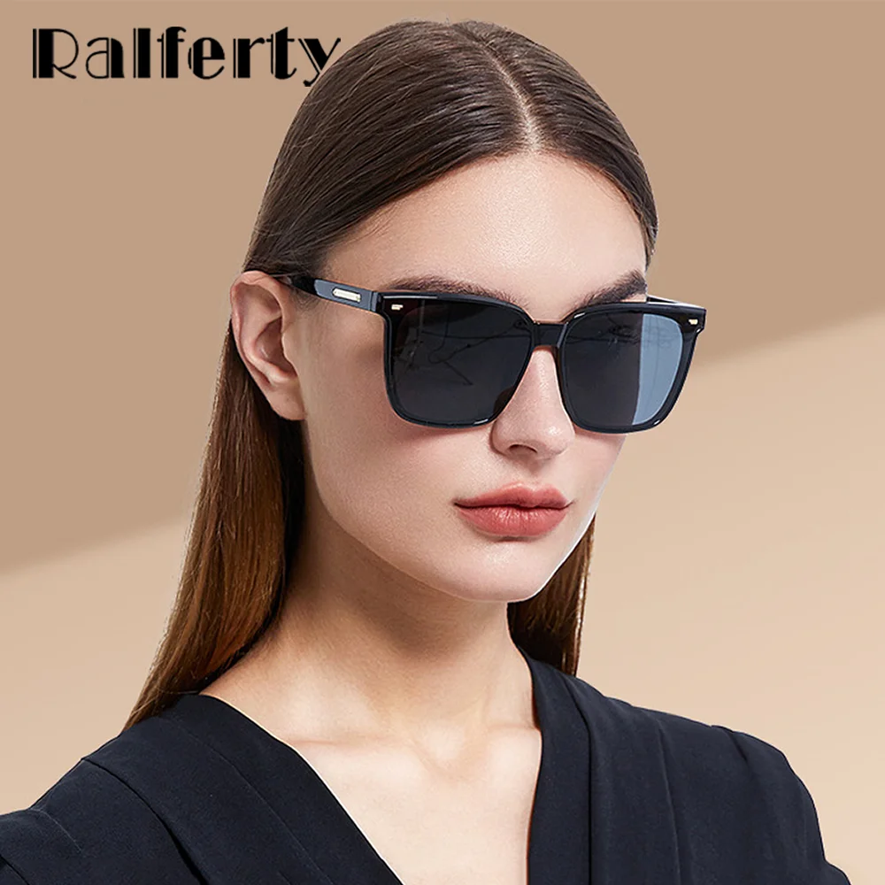 Ralferty 2022 Trendy Korean Sunglasses Women Brand Designer Big Square
