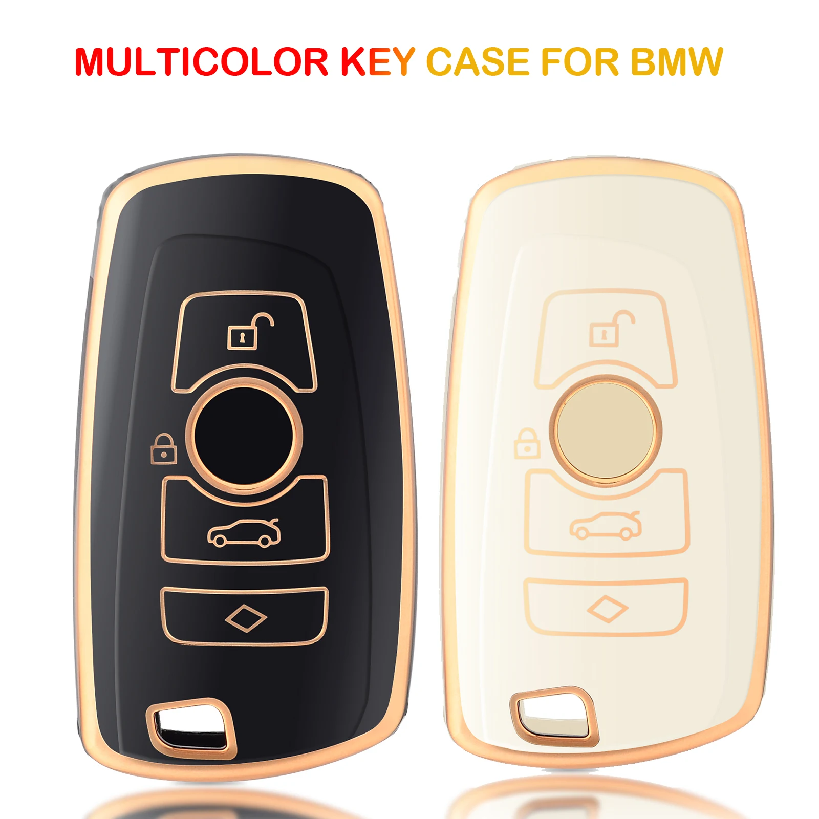 TPU Car Flip Key Case Cover Shell for BMW 1 3 5 7 Series X1 X3 X4 X5 F10 F15 F16 F20 F30 F18 F25 M3 M4 E34 Accessories key case key case cover car key shell flip key fob shell