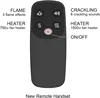Western Electric Fireplace Insert with Fire Crackling Sound, Remote Control, 750/1500W, Black, 33 1/16 Inches Wide, 25 9/16 4