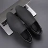 Mens mesh fabrConcise Shoes Men's Business Dress Pointy Plaid Black Shoes Breathable Formal Wedding Shoes Men Zapatos Hombre 4