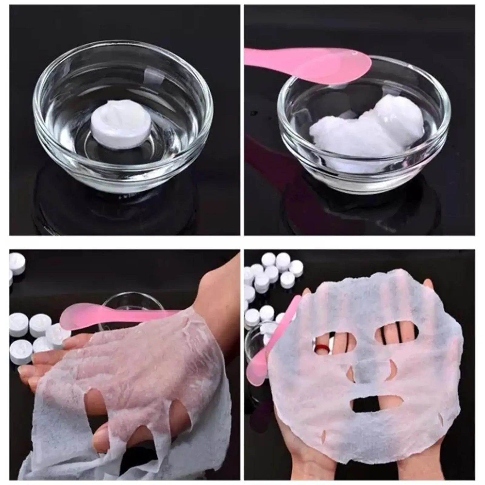 Disposable Compressed Facial Masks - Portable Travel Skin Care Cotton Masks, 30/50pcs Pack