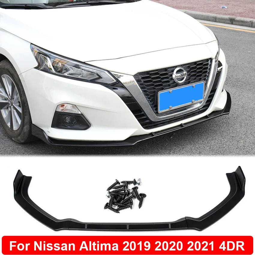 

Front Bumper Lip Spoiler Side Splitter Diffuser Body Kit Guards For Nissan Altima 2019 2020 2021 Sedan 4 Door Car Accessories