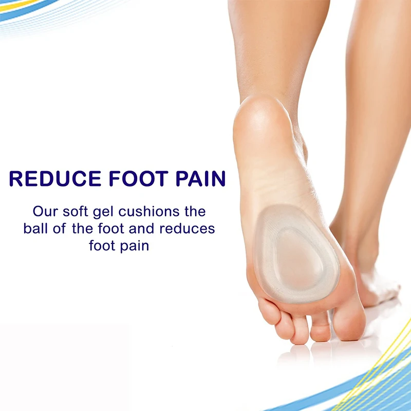 Foot Cushions Tcare 1Pair Ball of Foot Cushions Foot Care Inserts Insoles Support Neuroma Runners Metatarsalgia Gel Pad Rapid Pain Relief foot cushions