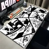 Japan Hot Anime Mouse Pad Laptop Black And White Manga Keyboard Rug PC N-narutoS Cool K-kakashi Gaming Mousepad Hatake Desk Mat 5