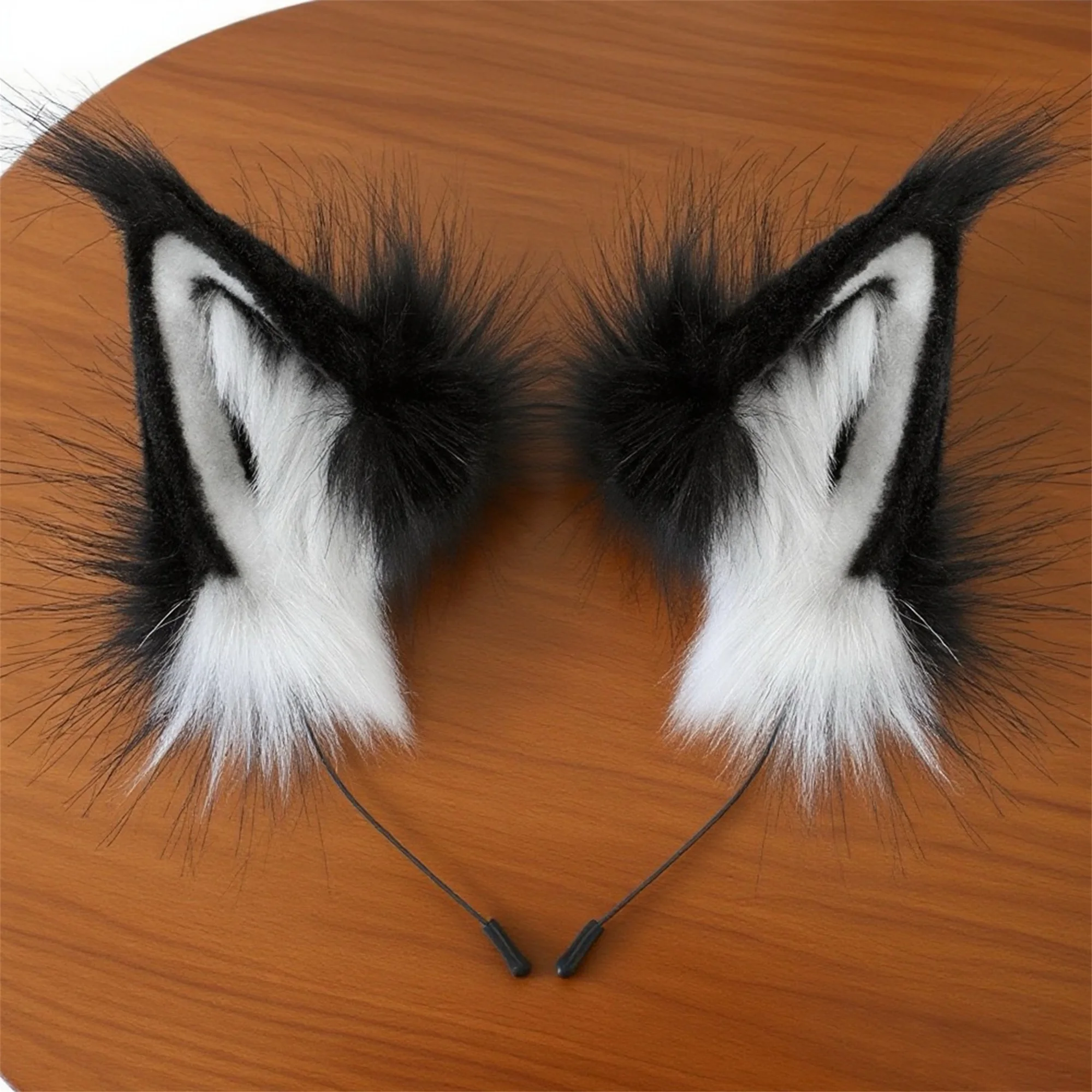 Cute Cat Ear Hair Band Faux Fur Animal Headband for Cosplay & Halloween