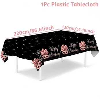 Pink Rose Gold Tablecloth 1