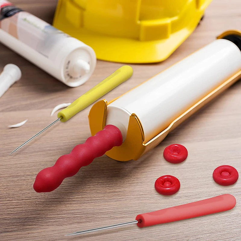 10-100pcs Caulking Gun Nozzles Cap Red Caulk Saving Caulk Saver Tube Covers for Sealing Preserving Finishing Construction Tools 5