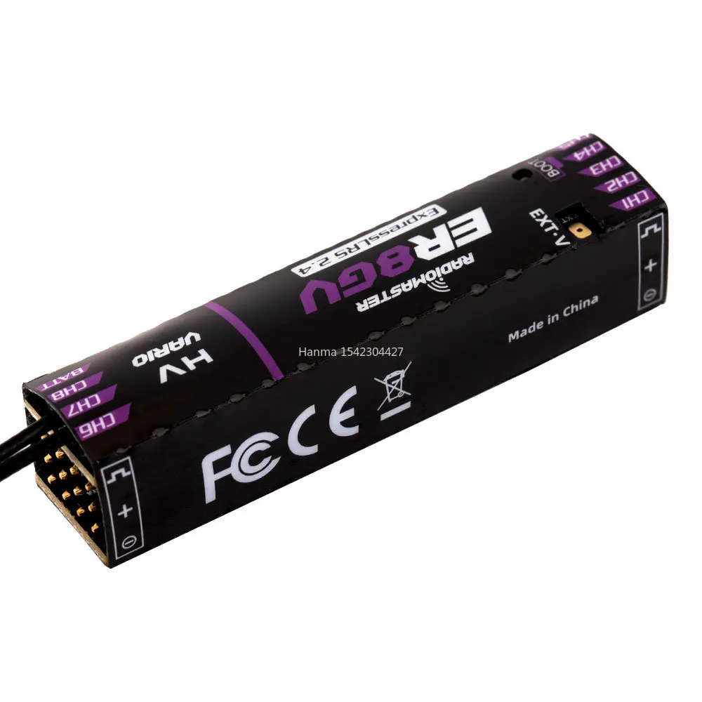 New Radiomaster ER8GV 8CH PWM CRSF ExpressLRS Dual Antenna Receiver 2.4Ghz 100mw Support Voltage Telemetry thumbnail 3