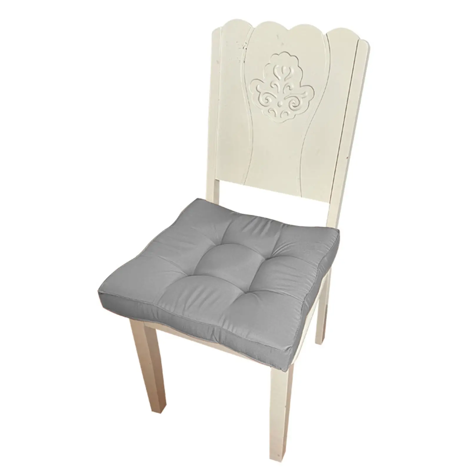 45x45cm Garden Chair Seat Cushion Water-Resistant Patio Chair Tatami Mat Thick Solid Color Sanding Sofa Cushion Hip 5