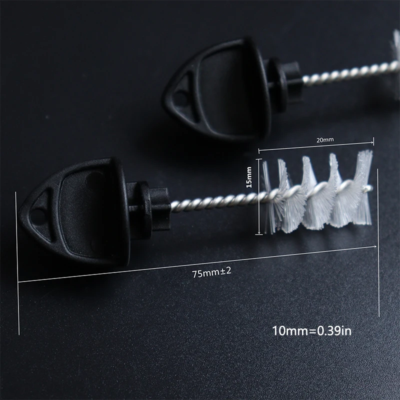 2Pcs Beer Faucet Deep Cleaning Brush Beer Tap Cap Plug Cleaner For Home Bar Faucet Hygiene Tool Nylon Bristle Brushes Portable