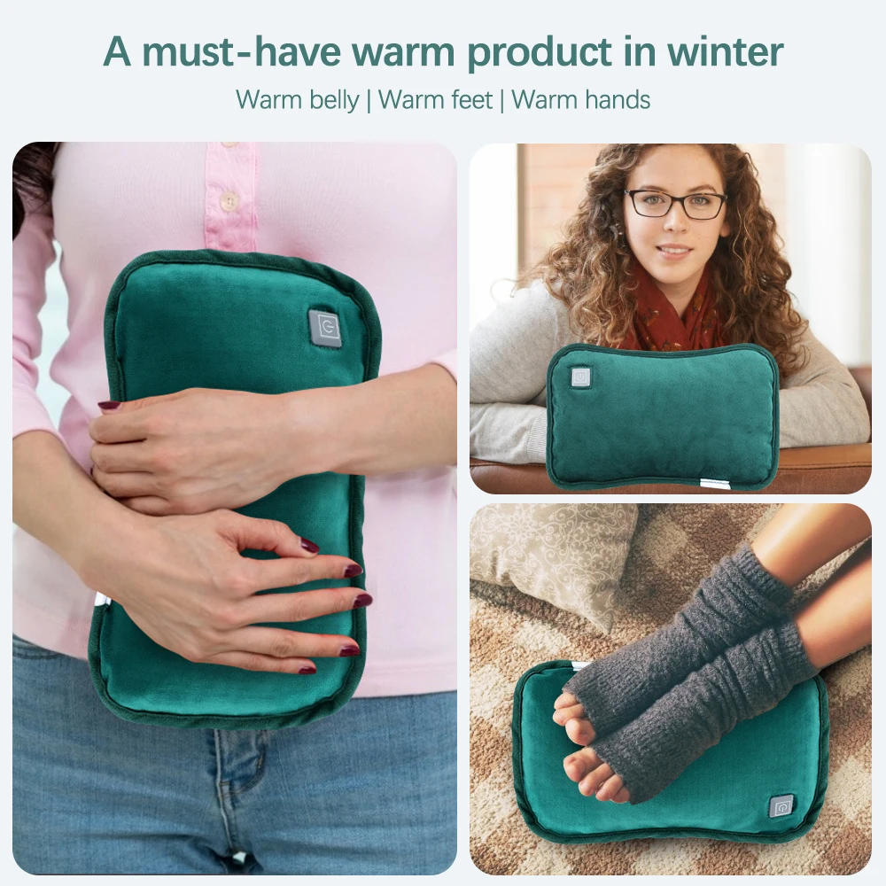 USB Electric Hand Warmer Graphene Heat Thermal Pillow Gloves Pad Winter Warm Bag for Hot Hands And Feet 4