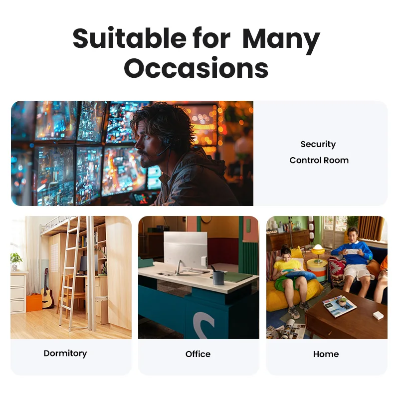 UGREEN Ethernet Switch 1000Mbps Mini Network Expansion 5 Ports All Gigabit for Router PC Lan Hub Full/Half Duplex Plug and Play 6